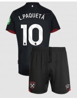 West Ham United Lucas Paqueta #10 Venkovní dres pro děti 2024-25 Krátký Rukáv (+ trenýrky)